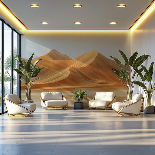 Desert Serenity Mural Wallpaper | Peaceful Expanse Decoration