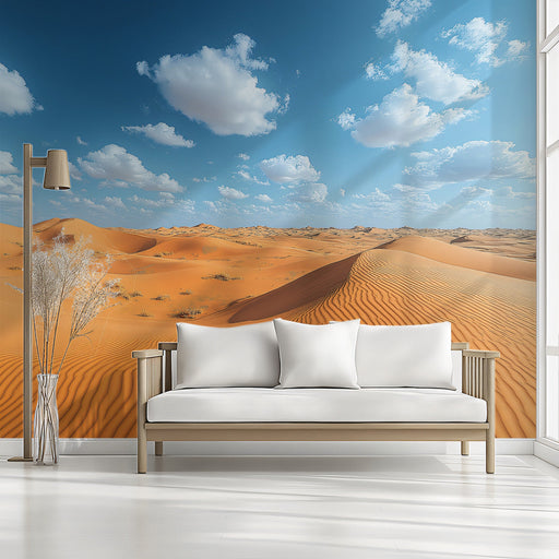 Desert Storm Horizon Mural Wallpaper | Dramatic Natural Decoration