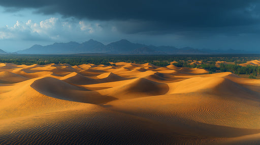 Desert Oasis Dream Mural Wallpaper | Exotic Tranquil Decoration