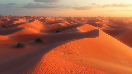 Desert Sunset Glow Mural Wallpaper | Warm Inviting Decoration