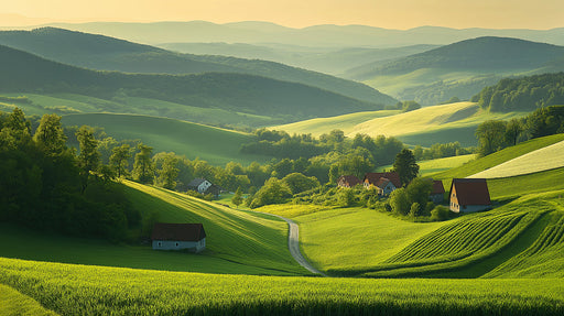 Verdant Valley Mural Wallpaper | Serene Lush Decoration