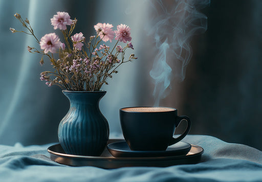 Floral Still Life Mural Wallpaper | Elegant Calming Decoration