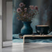 Floral Still Life Mural Wallpaper | Elegant Calming Decoration