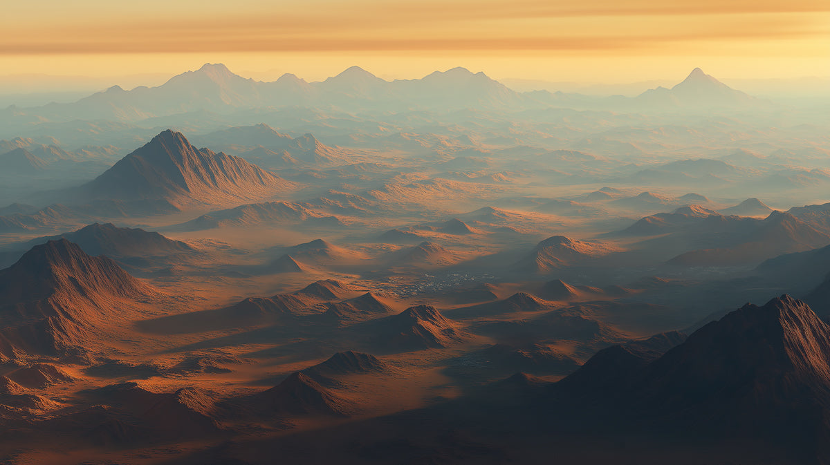 Desert Horizon Mural Wallpaper | Warm Vast Decoration