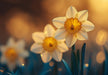 Daffodil Cafe Mural Wallpaper | Cheerful Inviting Decoration