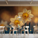 Daffodil Cafe Mural Wallpaper | Cheerful Inviting Decoration