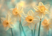 Daffodil Dining Mural Wallpaper | Elegant Fresh Decoration