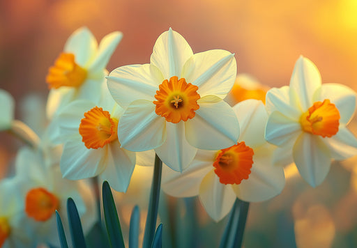 Daffodil Dining Elegance Mural Wallpaper | Refined Freshness Decoration