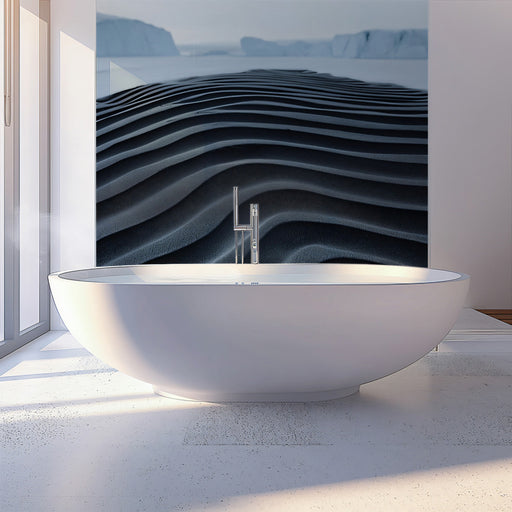 Arctic Wave Bathroom Mural Wallpaper | Refreshing Serene Decoration