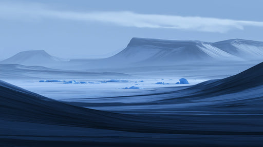 Blue Mountain Bedroom Mural Wallpaper | Calming Refreshing Decoration