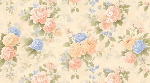Floral Dining Mural Wallpaper | Elegant Fresh Decoration