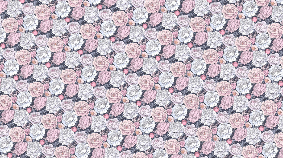 Large - scale Floral Art - Deco Elegant Wallpaper for Lounges