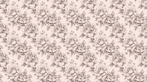 Monochrome Floral Elegant & Serene Wallpaper for Living Rooms