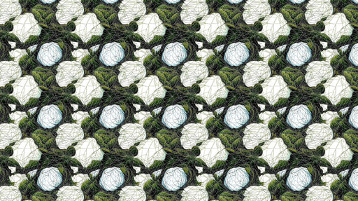 Abstract Botanical Modern & Dynamic Wallpaper for Living Rooms