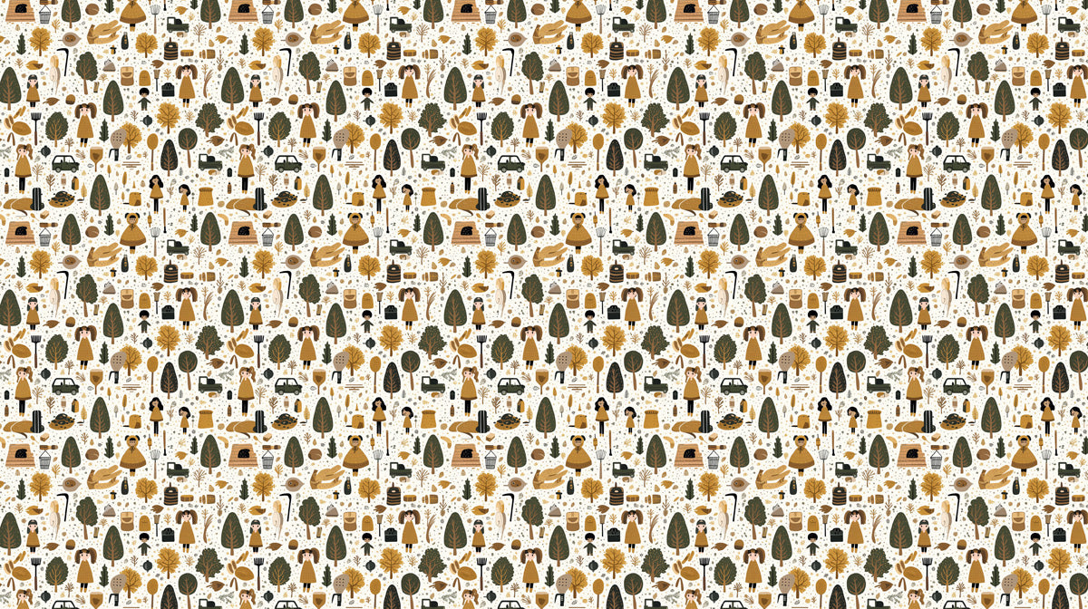 Whimsical Forest - Themed Playful Wallpaper for Children's Rooms