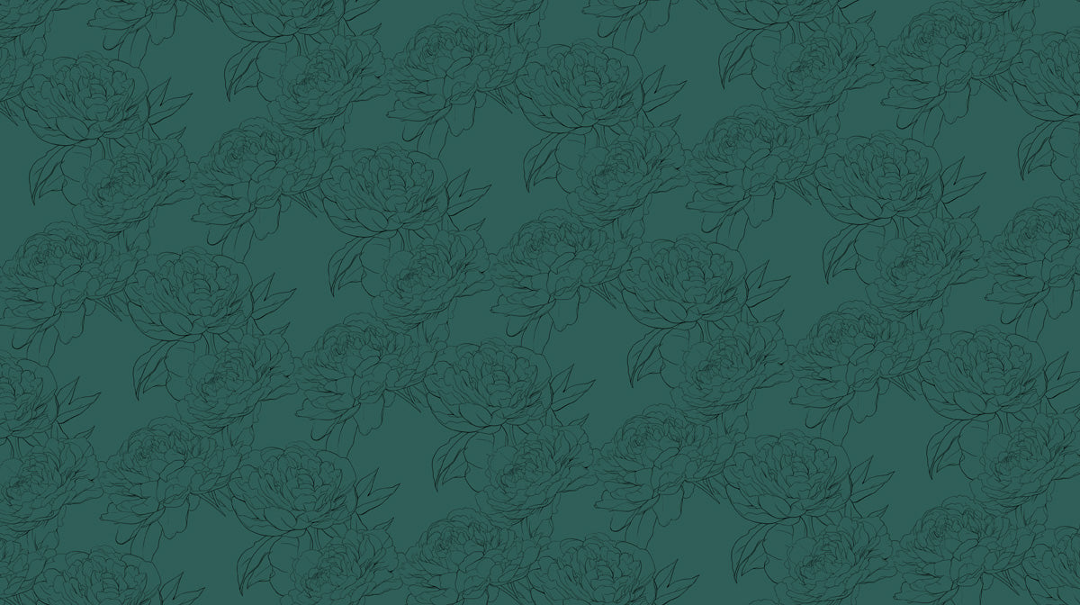 Dark Green Textured - Classic Wallpaper for Commercial spaces