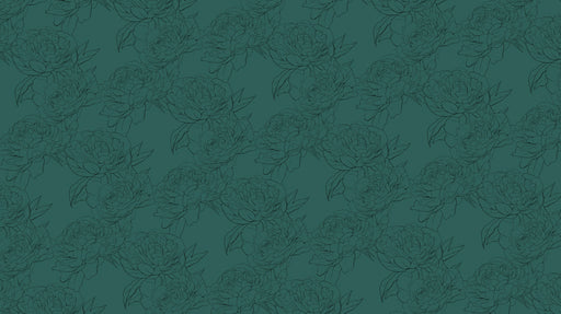 Dark Green Textured - Classic Wallpaper for Commercial spaces