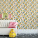 Playful Geometric - Character Whimsical Wallpaper for Children's Rooms