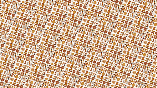 Retro - Inspired Geometric Earthy Wallpaper for Cafes or Retro - Themed Spaces