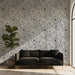 Monochrome Floral Intricate - Modern Wallpaper for Living Rooms