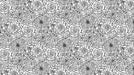 Monochrome Floral Intricate - Modern Wallpaper for Living Rooms