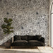 Monochrome Floral Intricate - Modern Wallpaper for Living Rooms