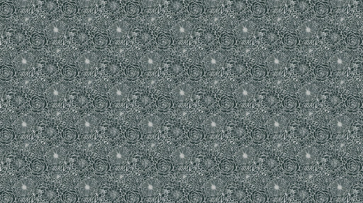 Dark Floral Silhouette Pattern Wallpaper for Living Rooms
