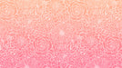 Gradient Pink Floral Pattern- Energetic Wallpaper for Living Rooms