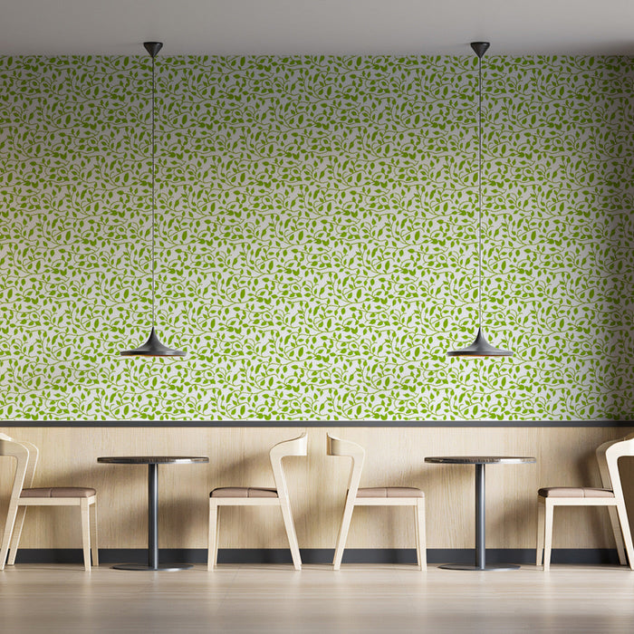 Green Vine - Fresh Wallpaper for Cafes or Breakfast Nooks
