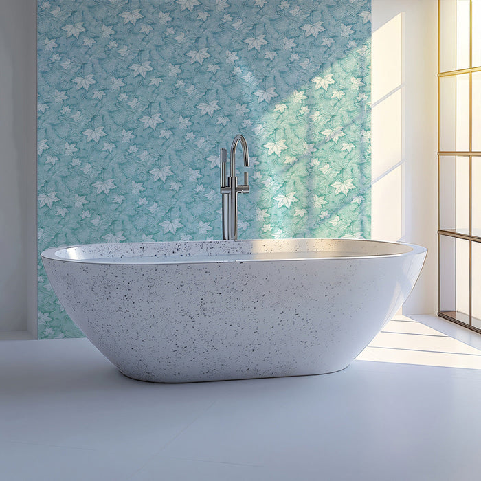 Soft Gradient Floral - Tranquil Wallpaper for Bathrooms