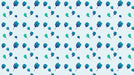 Blue - Green Leaf - Fresh Wallpaper for Dining Rooms