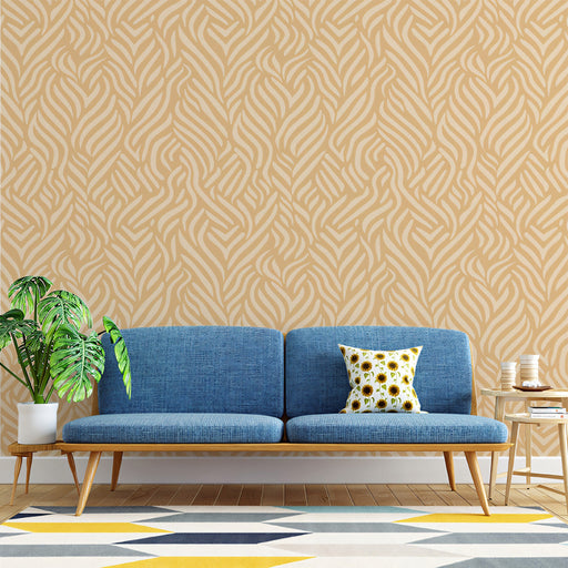 Earthy Palm Pattern - Exotic Wallpaper for any type of Rooms