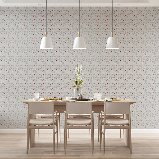 Subtle Red - Dotted - Rustic Wallpaper for any room