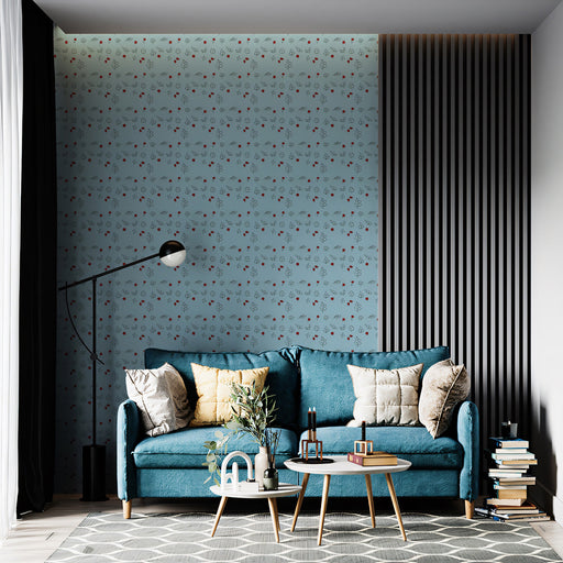 Subtle Red - Dotted - Rustic Wallpaper for any room