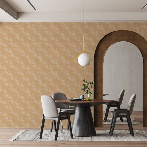 Light Blue Delicate - Botanical Wallpaper for Dining Rooms or Bedrooms