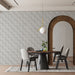 Light Blue Delicate - Botanical Wallpaper for Dining Rooms or Bedrooms