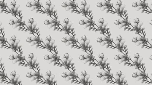 Light Blue Delicate - Botanical Wallpaper for Dining Rooms or Bedrooms