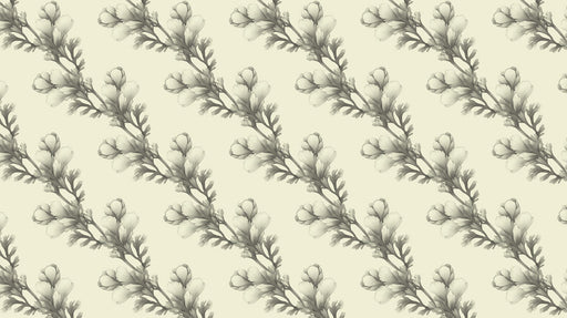 Light Blue Delicate - Botanical Wallpaper for Dining Rooms or Bedrooms