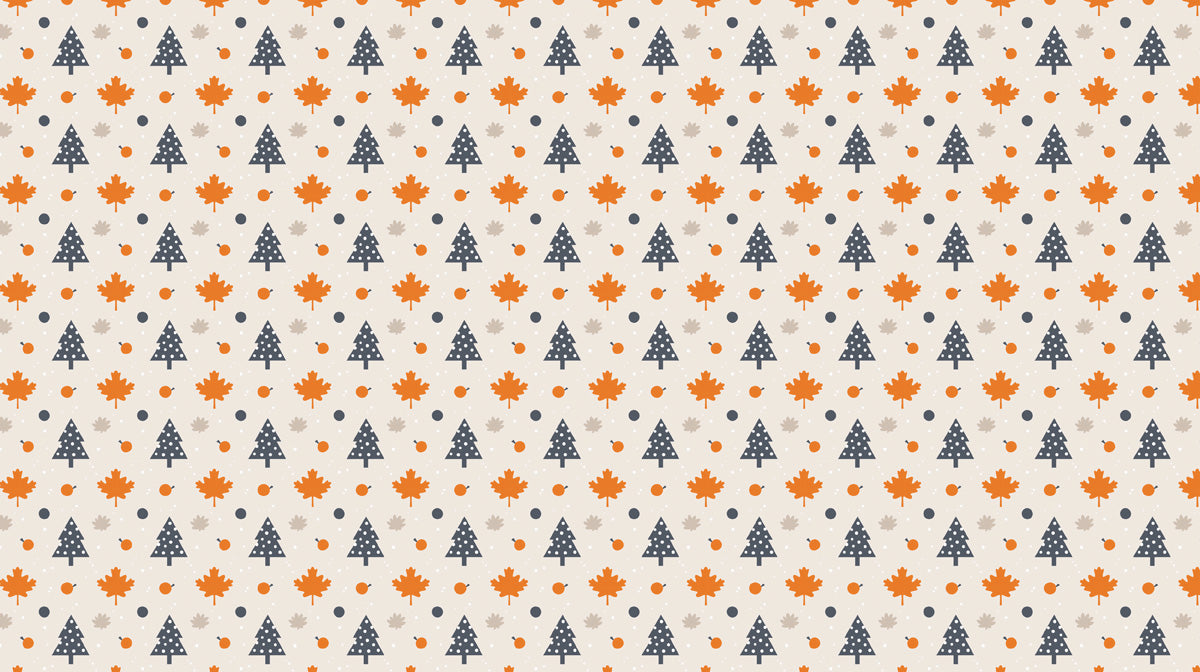 Autumn - Inspired Geometric - Leaf Wallpaper for Dining Rooms