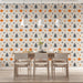 Autumn - Inspired Geometric - Leaf Wallpaper for Dining Rooms