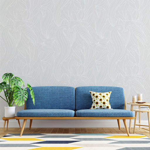 Beige Floral Pattern- Elegant & Subtle Wallpaper for Any Room