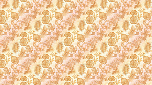 Golden Floral Pattern- Luxurious Wallpaper for Living Rooms