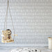 Black - and - White Animal Pattern- Whimsical Wallpaper for Children's Rooms