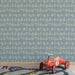 Black - and - White Animal Pattern- Whimsical Wallpaper for Children's Rooms