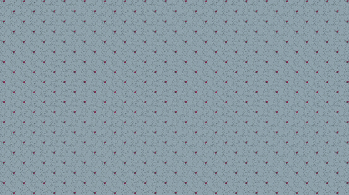 Blue - Gray Subtle - Fruit Pattern Wallpaper for Dining Rooms
