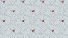 Blue - Gray Subtle - Fruit Pattern Wallpaper for Dining Rooms