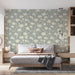 Light Green Daisy Pattern- Fresh & Calm Wallpaper for Bedrooms