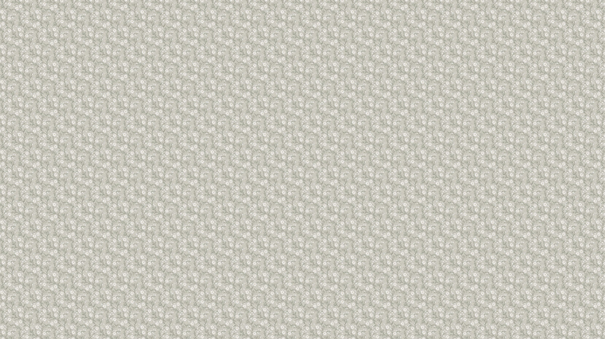 Sage Green & White Floral Pattern - Serene Wallpaper for Bedrooms