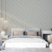Sage Green & White Floral Pattern - Serene Wallpaper for Bedrooms