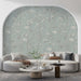 Light Blue & White Wildflower Pattern - Airy Wallpaper for Any room